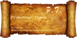 Probstner Tímea névjegykártya