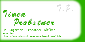 timea probstner business card